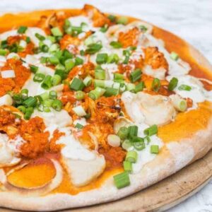 Buffalo Chicken or Buffalo Cauliflower Pizza