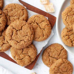Chewy Triple Ginger Cookies