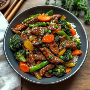 Garlic-Ginger Beef & Vegetable Bowl